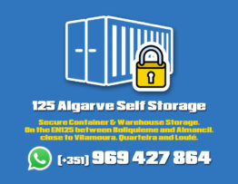 125 Algarve Self Storage - Your Secure Self Storage partners on the EN125 between Boliquieme and Almancil, close to Vilamoura, Quarteira and Loulé