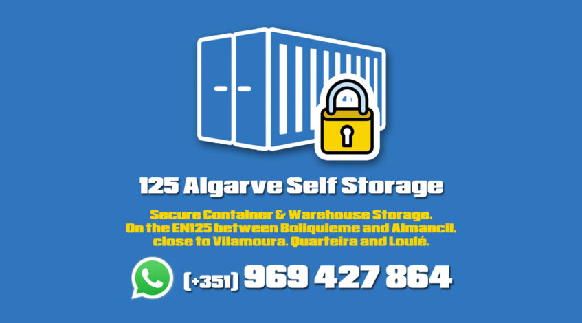 125 Algarve Self Storage - Your Secure Self Storage partners on the EN125 between Boliquieme and Almancil, close to Vilamoura, Quarteira and Loulé